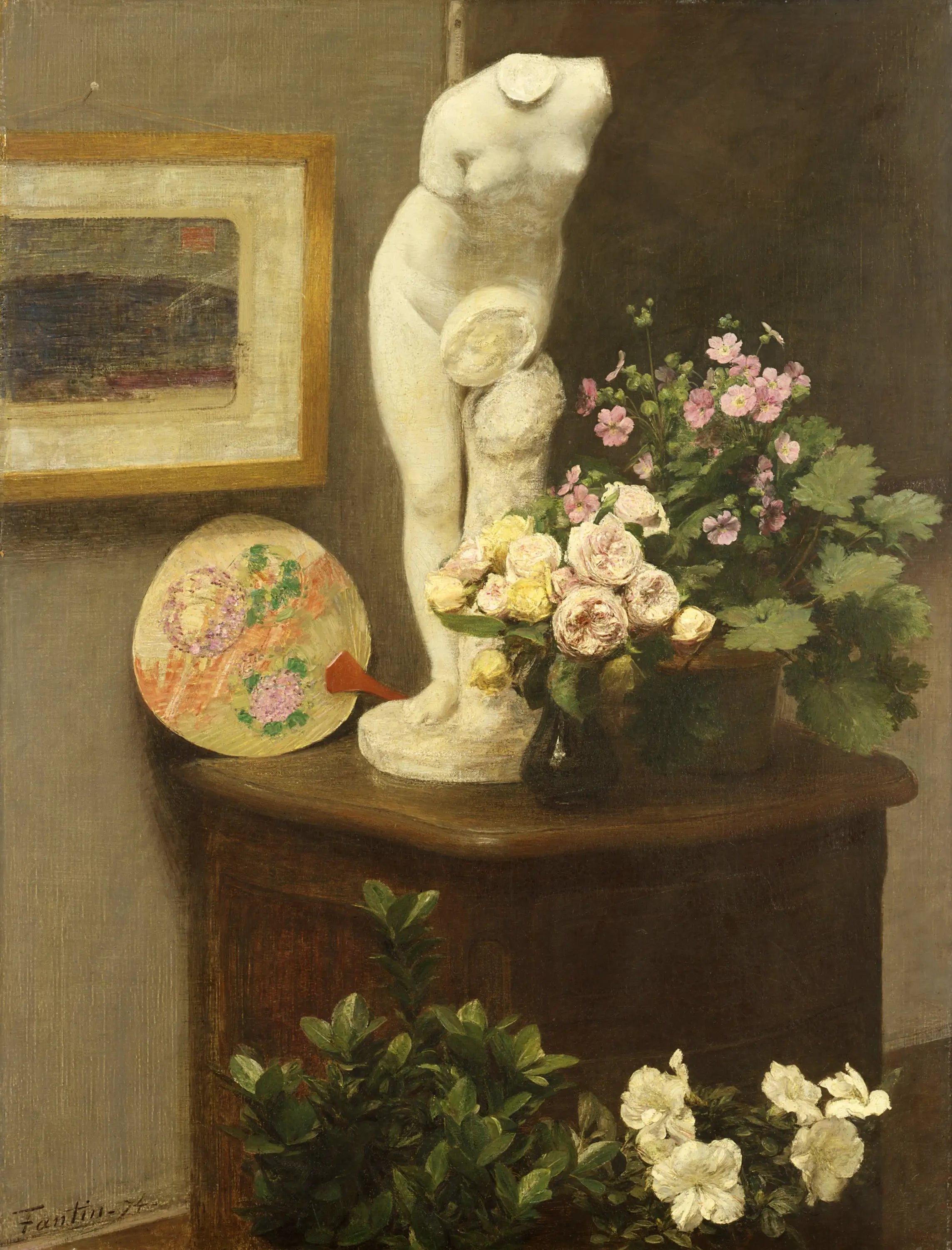 Nature morte avec torse et fleurs - Henri Fantin-Latour - Alpha Reproduction