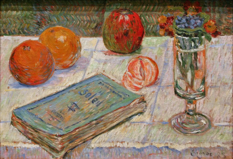 Natureza morta com um livro - Paul Signac