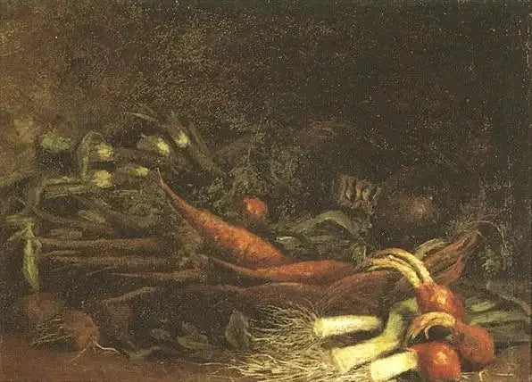 Natureza morta com uma cesta de legumes - Vincent van Gogh