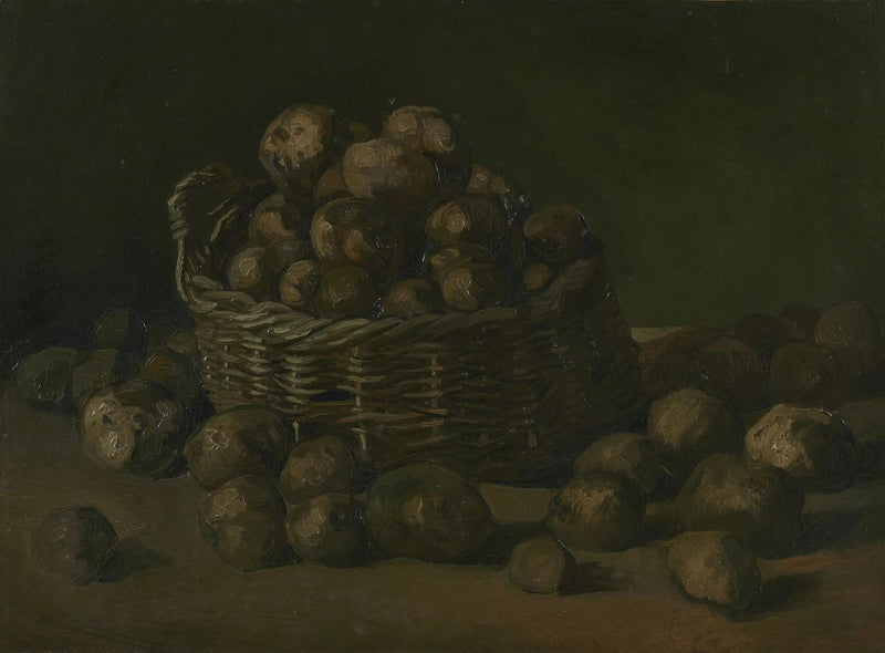 Natureza morta com uma cesta de batatas - Vincent van Gogh