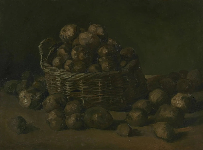 Natureza morta com uma cesta de batatas - Vincent van Gogh