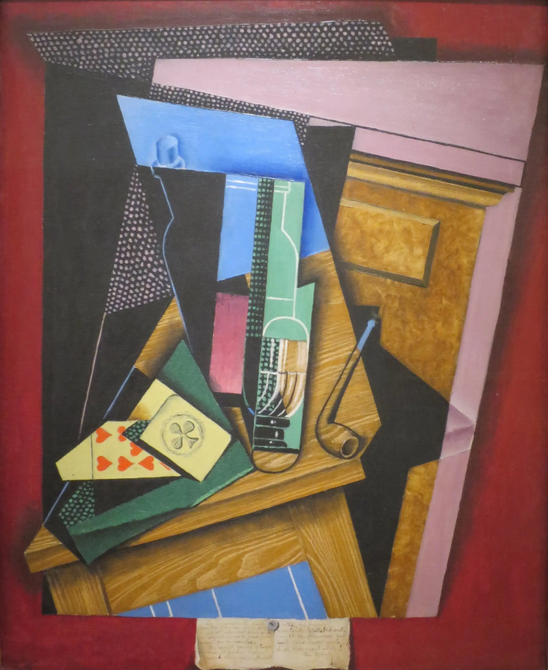 Natureza morta com um poema - Juan Gris