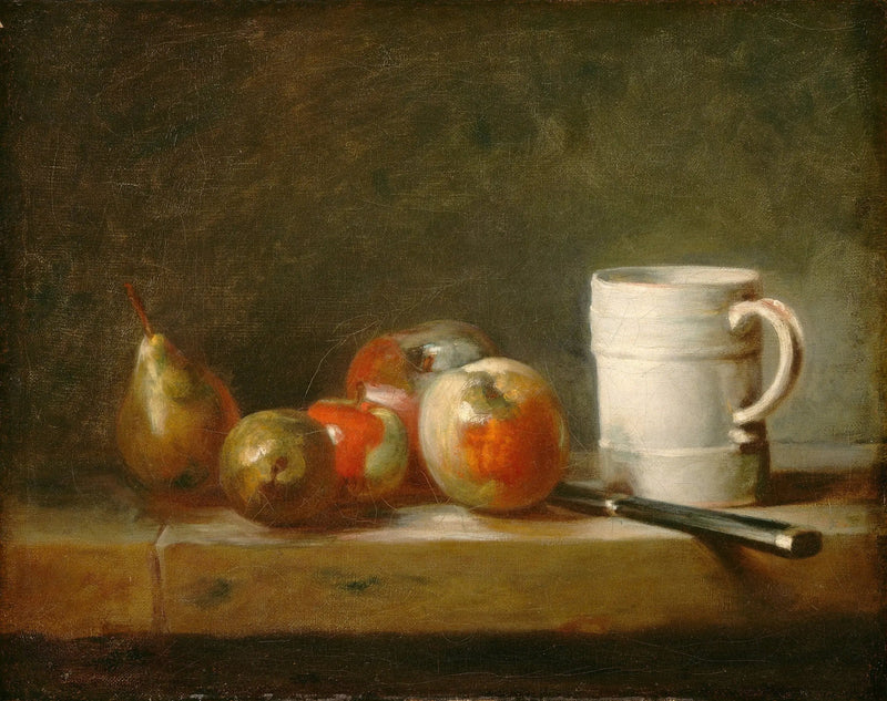 Natureza morta com uma xícara branca - Jean Simeón Chardin