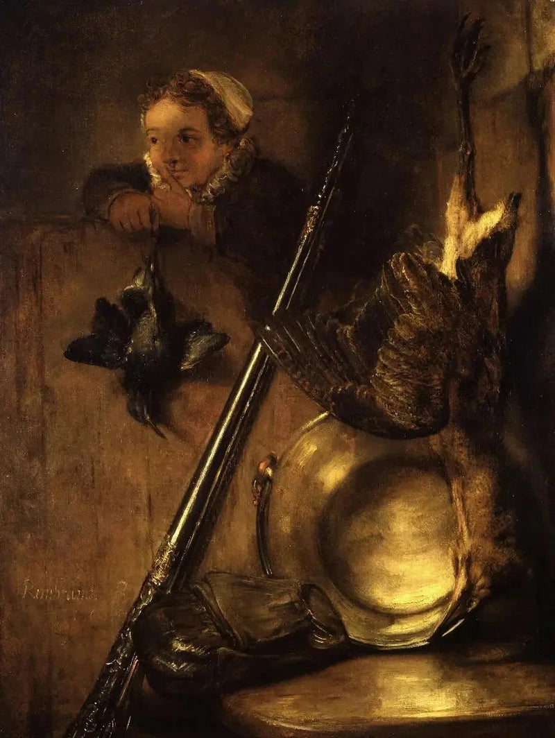 Natureza morta de caça ao butor - Rembrandt