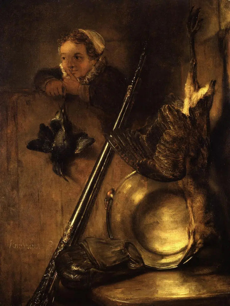 Natureza morta de caça ao butor - Rembrandt