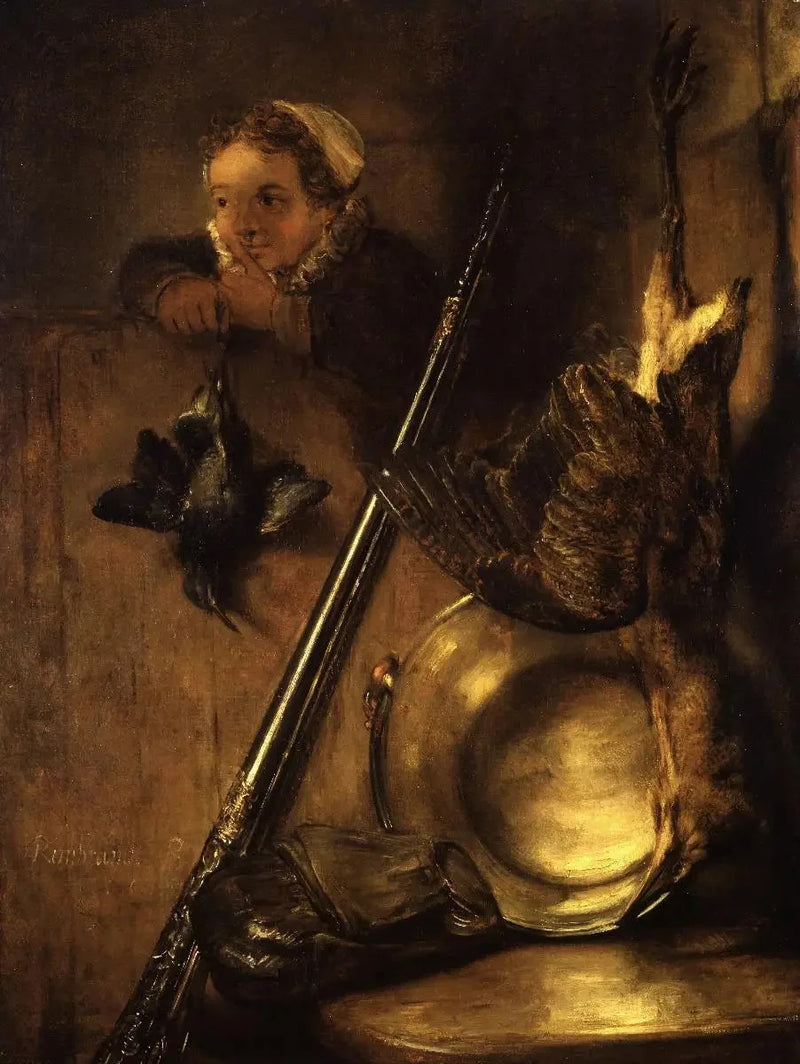Natureza morta de caça ao butor - Rembrandt