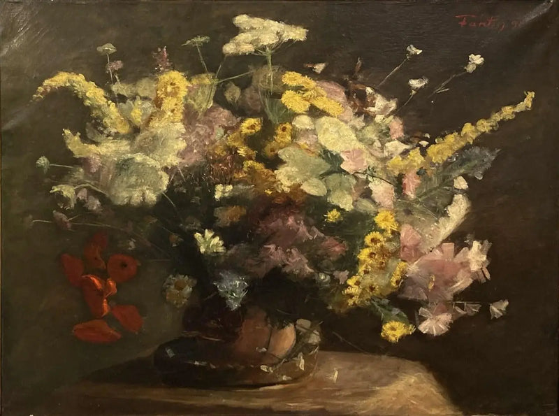 Natureza morta: flores aveludadas - Henri Fantin-Latour