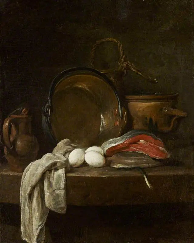 Natureza morta: A mesa da cozinha - Jean Simeón Chardin
