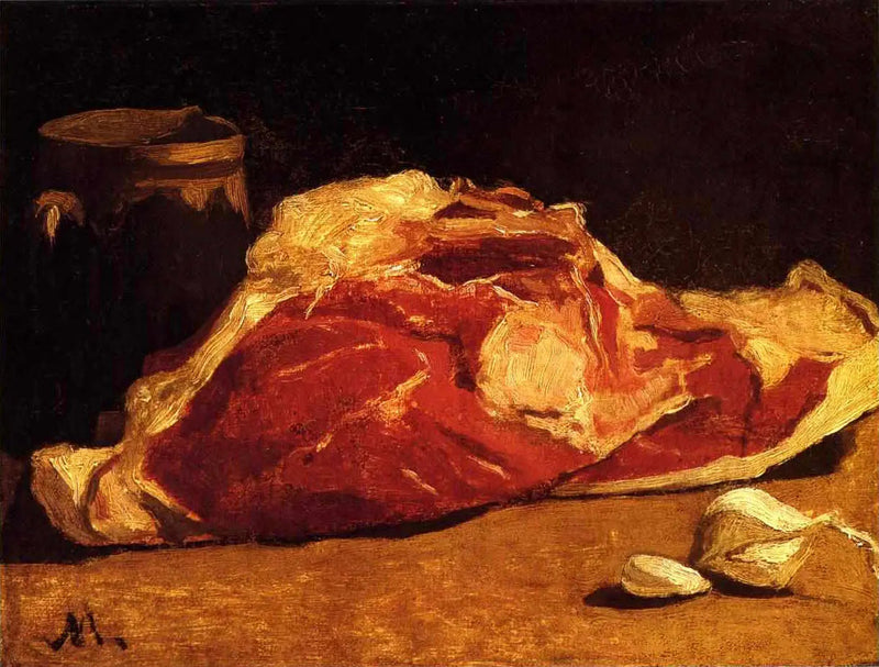 Natureza Morta, o bairro da carne - Claude Monet
