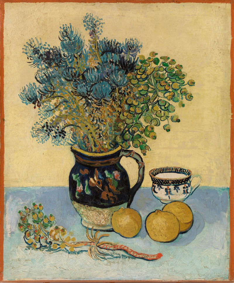 Natureza morta: majólica com flores silvestres - Vincent van Gogh