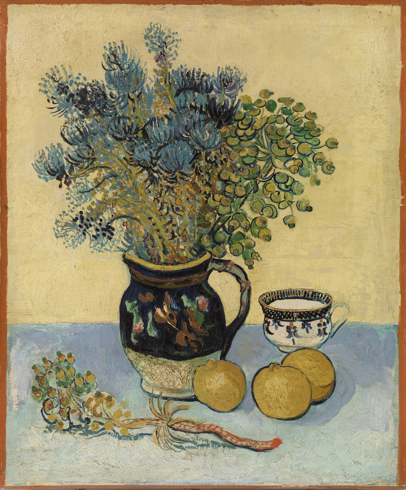 Natureza morta: majólica com flores silvestres - Vincent van Gogh