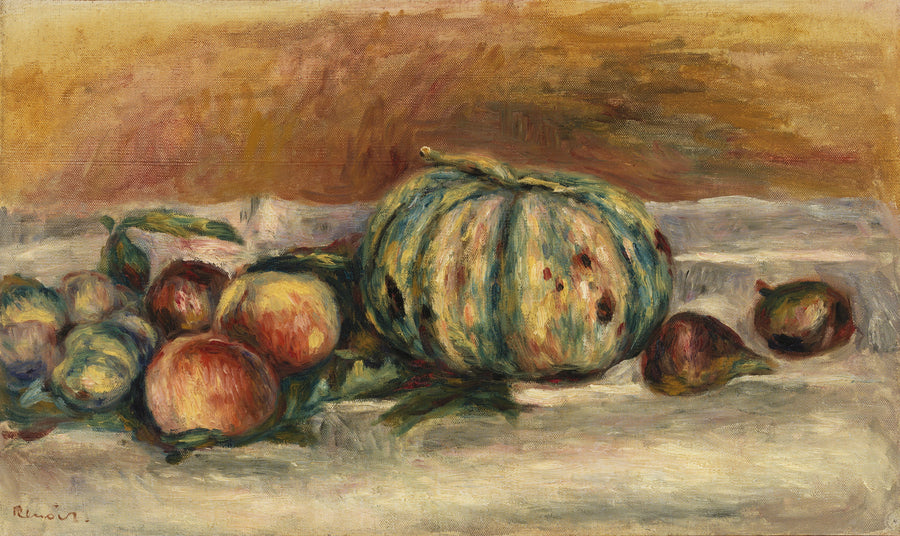 Natureza morta com melão - Pierre-Auguste Renoir