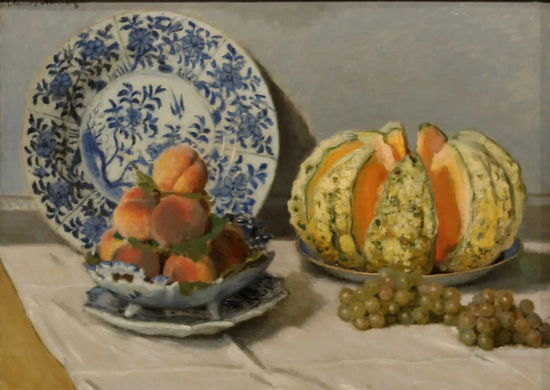 Natureza morta com melão W245 - Claude Monet