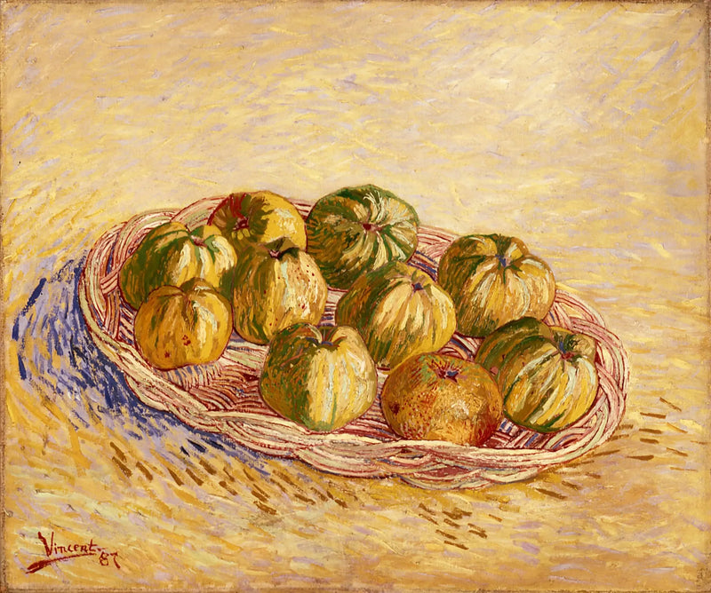 Natureza morta, cesta de maçãs - Vincent van Gogh