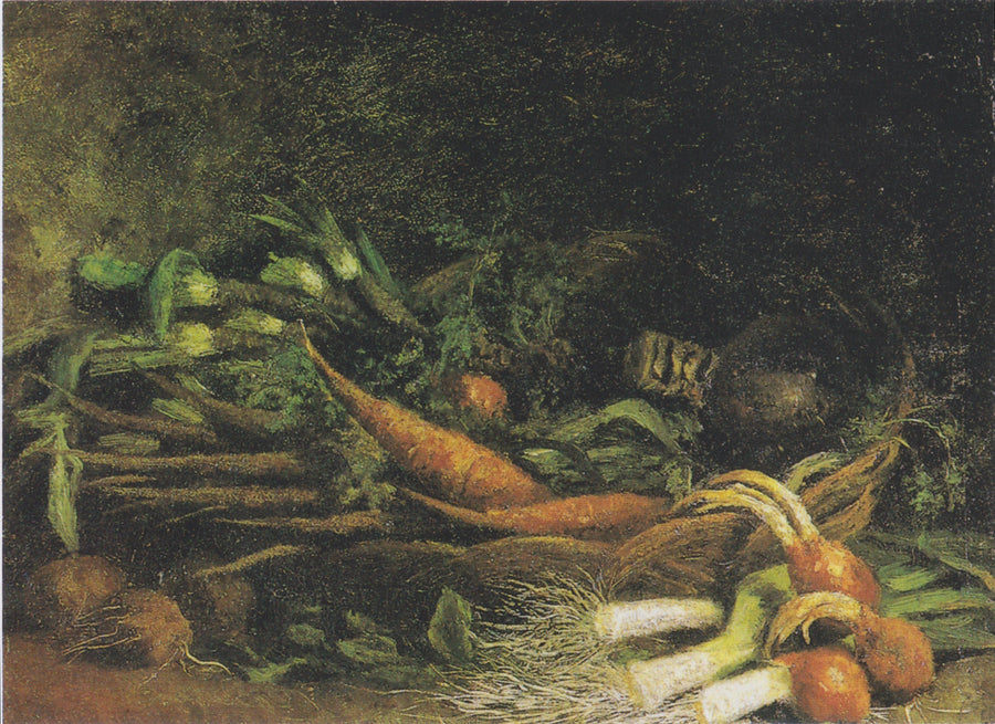 Natureza morta com uma cesta de legumes - Vincent van Gogh