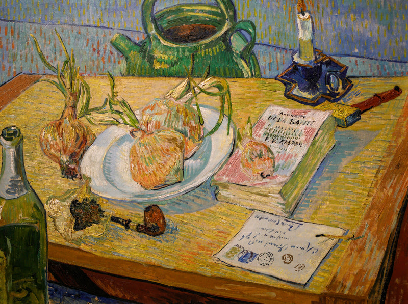 Natureza morta com prancheta e cebolas - Vincent van Gogh