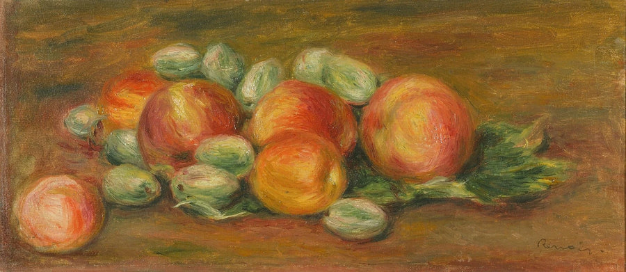 Natureza morta com maçãs - Pierre-Auguste Renoir