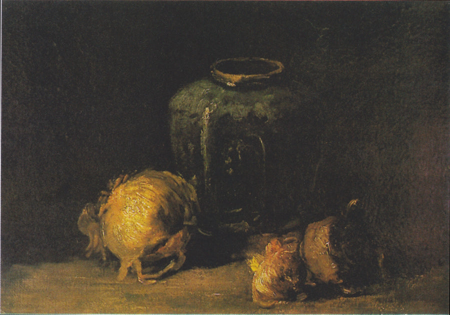 Natureza morta com pote de gengibre e cebolas - Vincent van Gogh