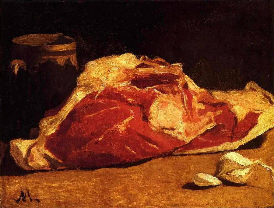 Natureza morta: o distrito da carne W14 - Claude Monet