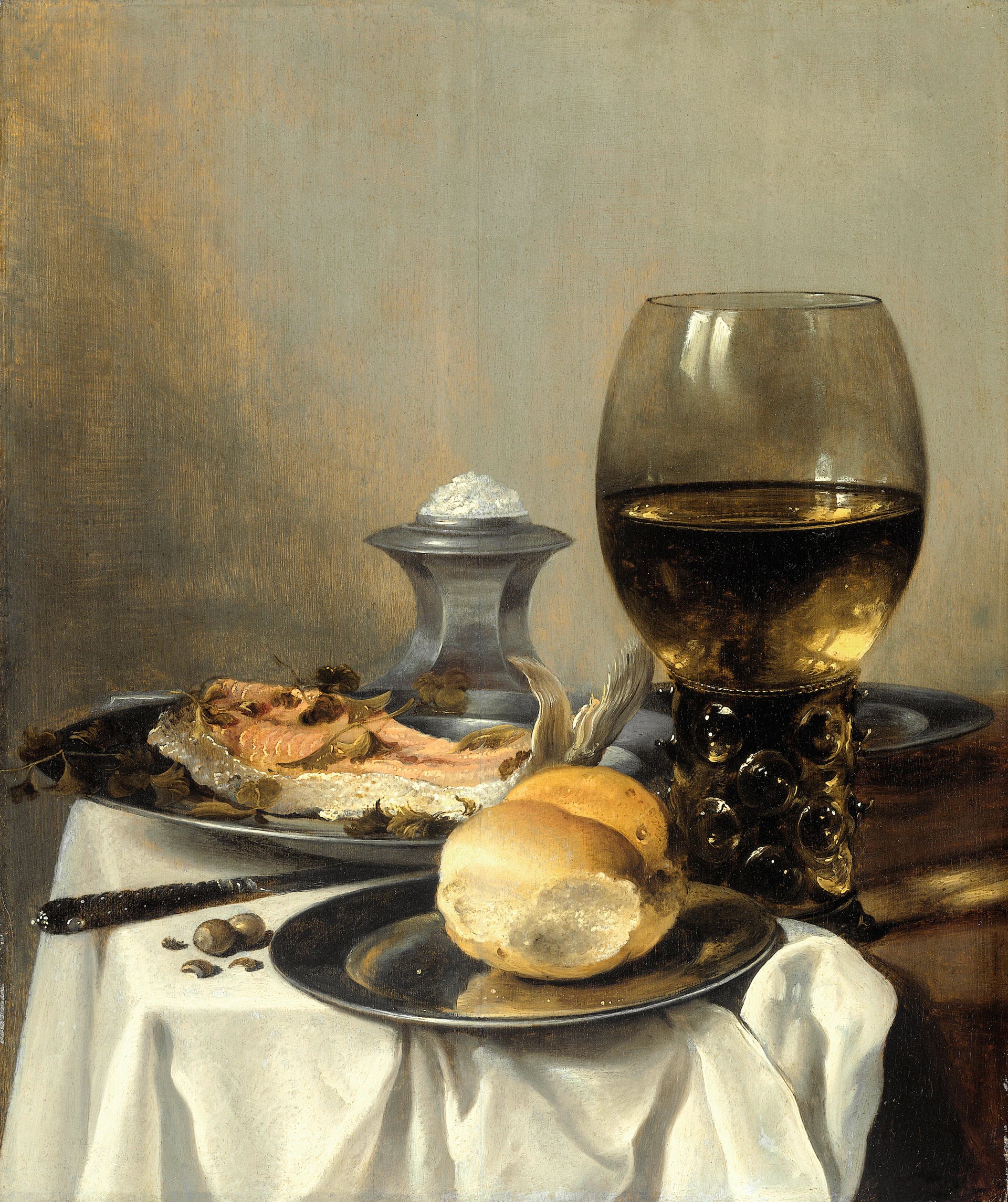 Nature morte à la salière - Pieter Claesz
