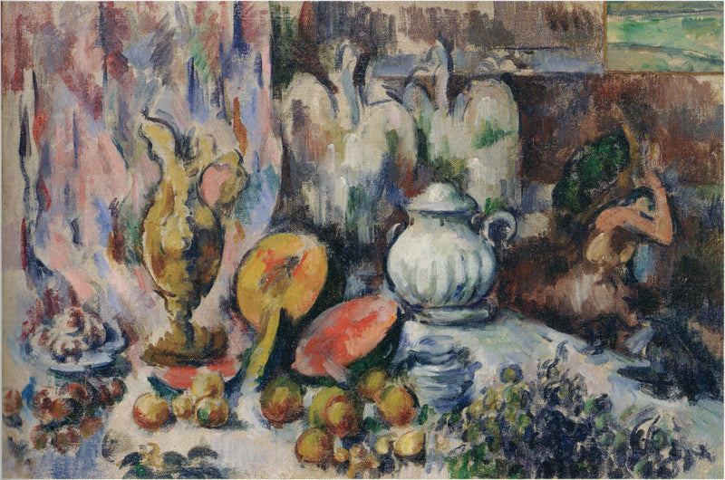 Natureza morta - Mesa de banquete - Paul Cézanne