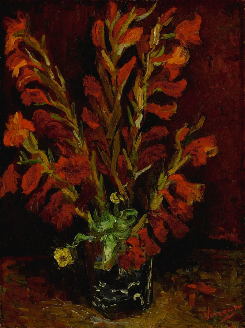 Natureza Morta: Vaso com Gladíolos - Vincent van Gogh