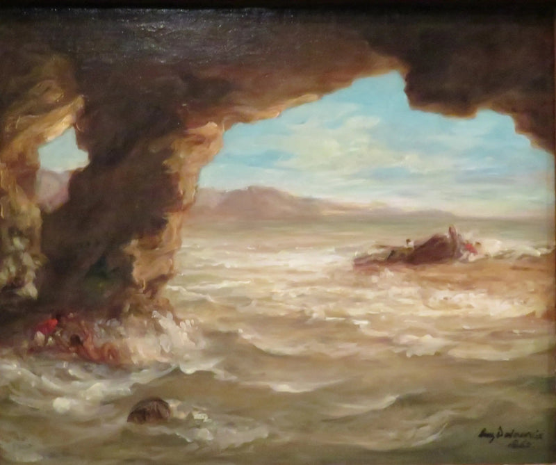 Naufrágio na costa - Eugène Delacroix