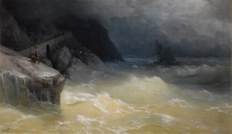 Naufrágio ao largo da costa do Mar Negro - Ivan Aïvazovski