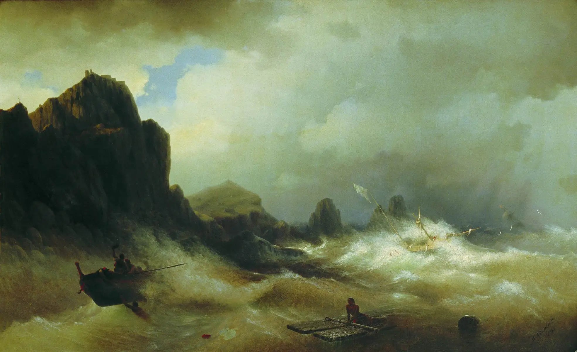 Naufrage - Ivan Aïvazovski - Alpha Reproduction