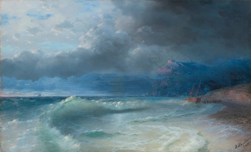 Naufrágio em uma manhã tempestuosa - Ivan Aïvazovski