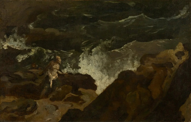 Náufrago em uma praia (A Tempestade) - Théodore Géricault