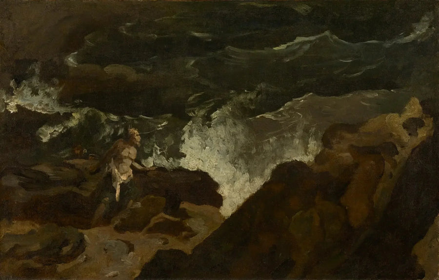 Náufrago em uma praia (A Tempestade) - Théodore Géricault