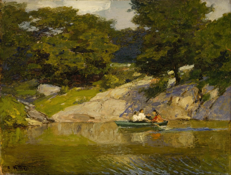 Navegação de lazer em Central Park - Edward Henry Potthast