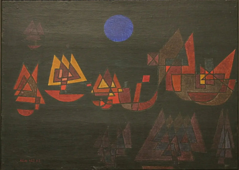 Navios no escuro - Paul Klee