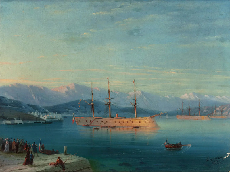 Navios franceses partindo do Mar Negro - Ivan Aivazovsky