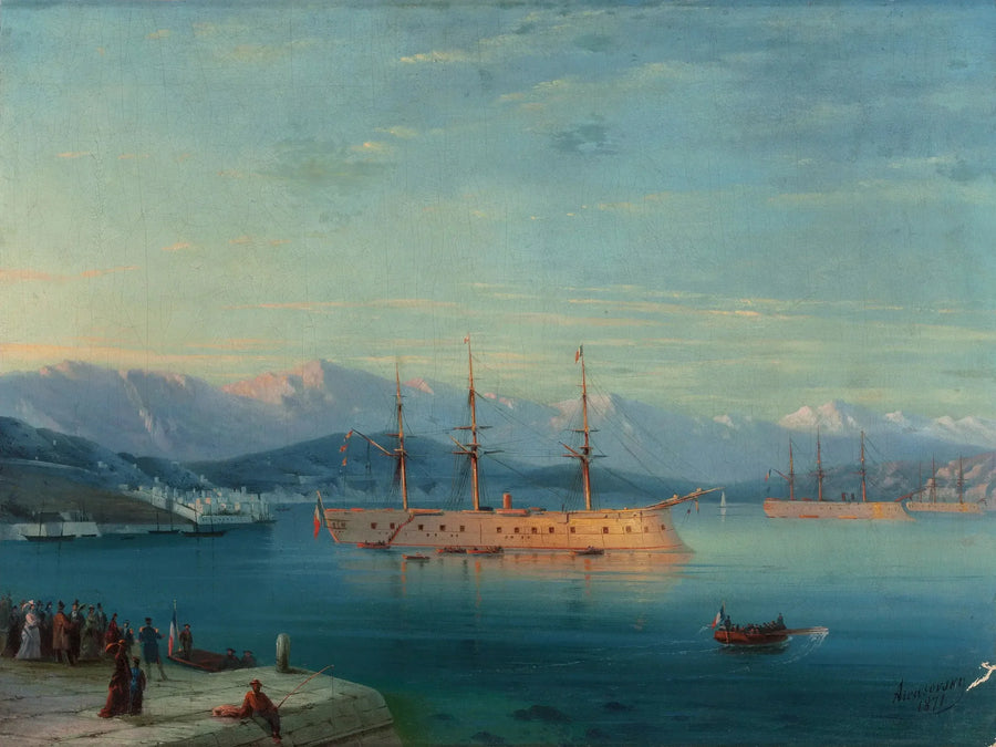 Navios franceses partindo do Mar Negro - Ivan Aivazovsky