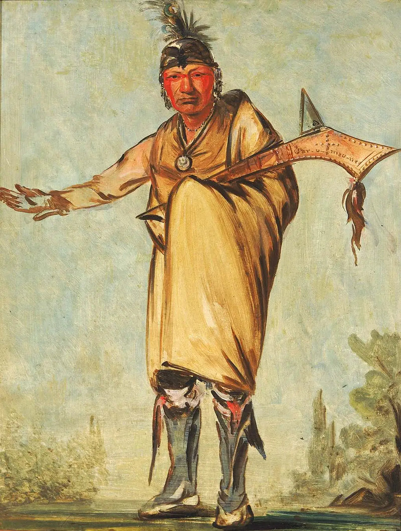 Náw-káw, Madeira, antigo chefe da tribo - George Catlin
