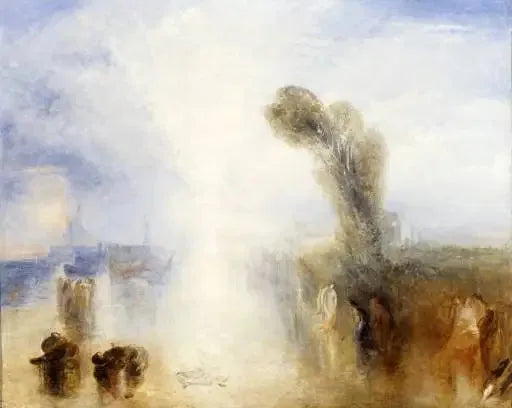 Meninas Pescadoras Napolitanas Surpreendidas Banho à Luz da Lua - J. M. W. Turner