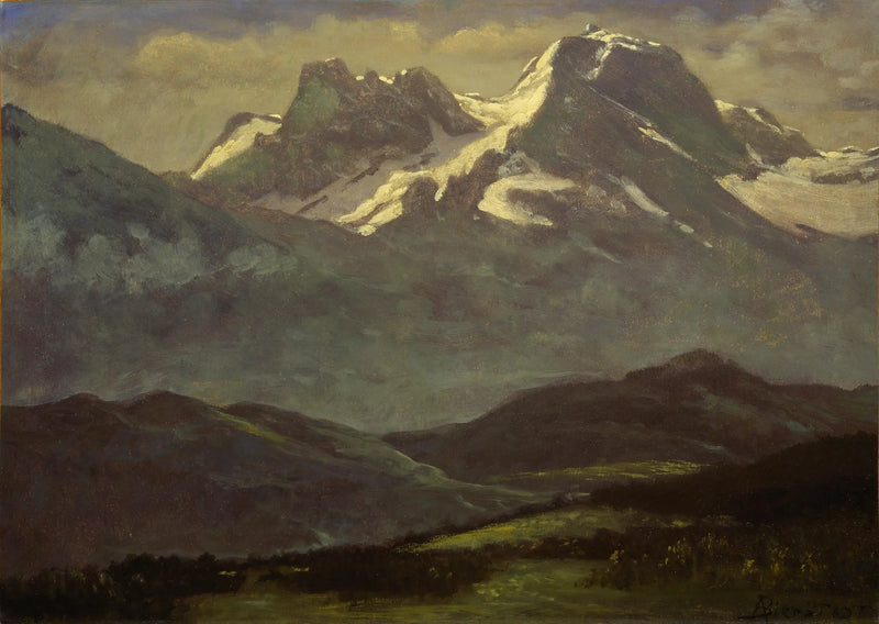 Neve de verão nos picos - Albert Bierstadt