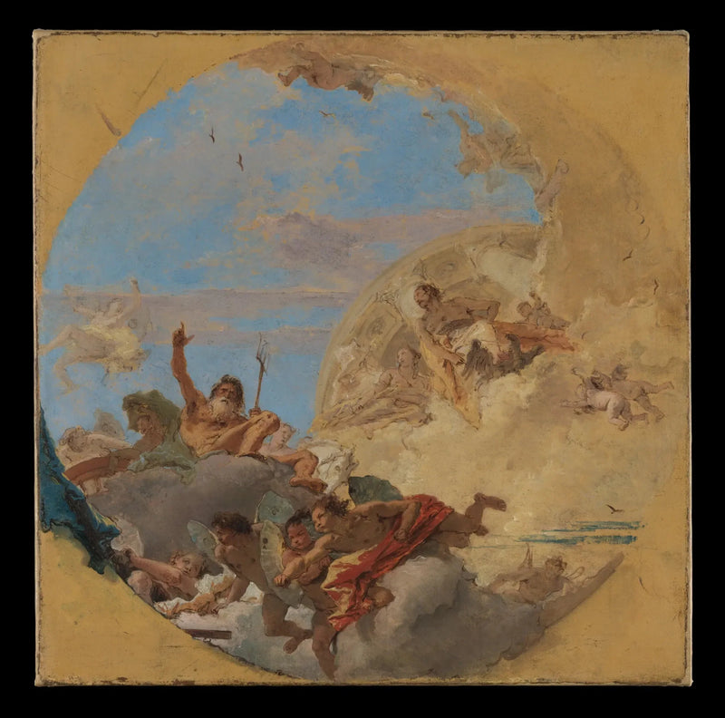 Netuno e os ventos - Giovanni Battista Tiepolo