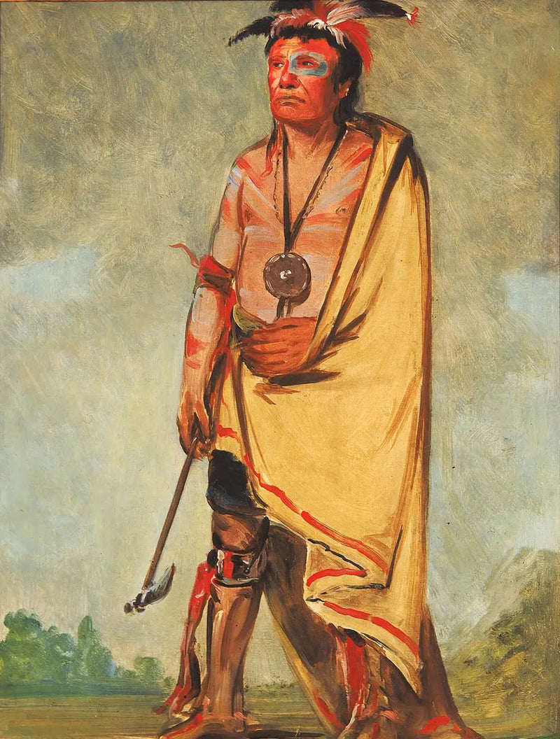 No-ak-chóo-she-kaw, Aquele que quebra os arbustos - George Catlin