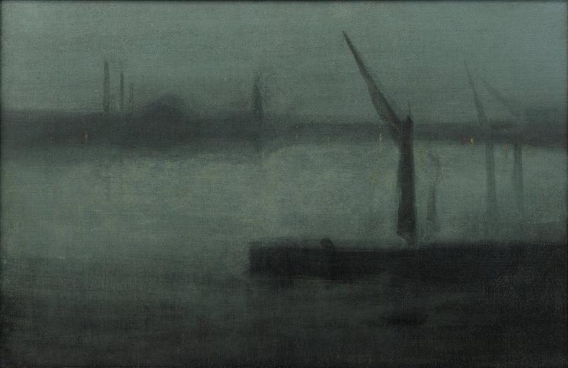 Noturno: Azul e Prata — Battersea Reach - James Abbott McNeill Whistler