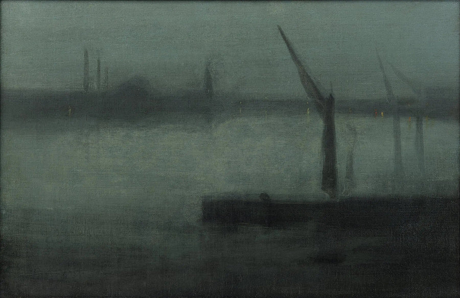 Noturno: Azul e Prata — Battersea Reach - James Abbott McNeill Whistler