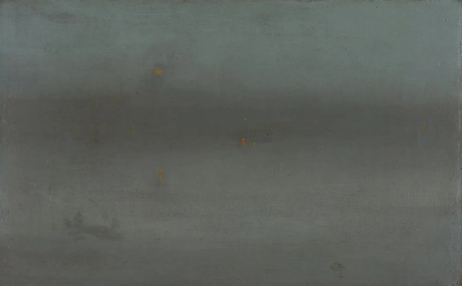 Noturno, azul e prata: Battersea Reach - James Abbott McNeill Whistler