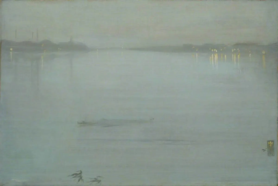 Noturno: Azul e Prata - Luzes de Cremorne - James Abbott McNeill Whistler