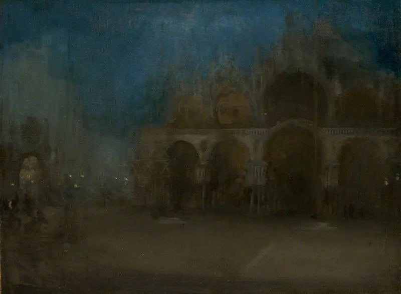 Noturno: Azul e Ouro, São Marcos, Veneza - James Abbott McNeill Whistler