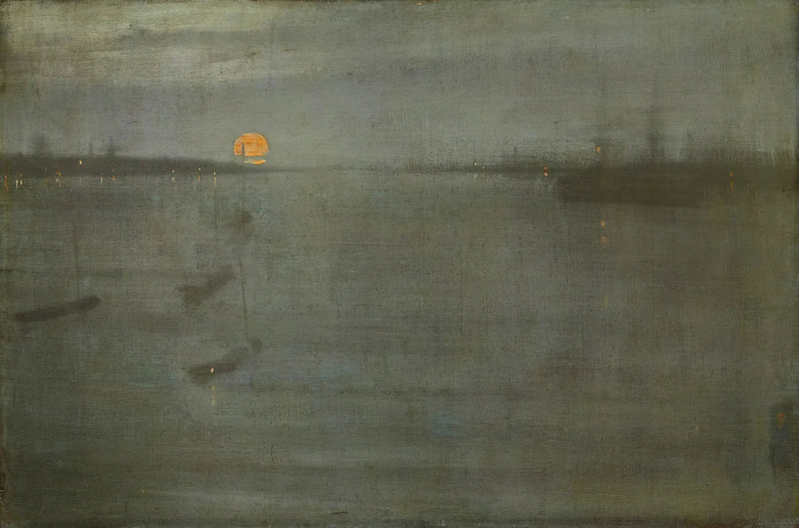 Noturno: Azul e Ouro — Água de Southampton - James Abbott McNeill Whistler