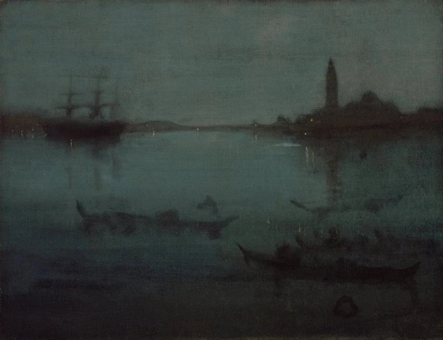 Noturno em azul e prata: A lagoa, Veneza - James Abbott McNeill Whistler