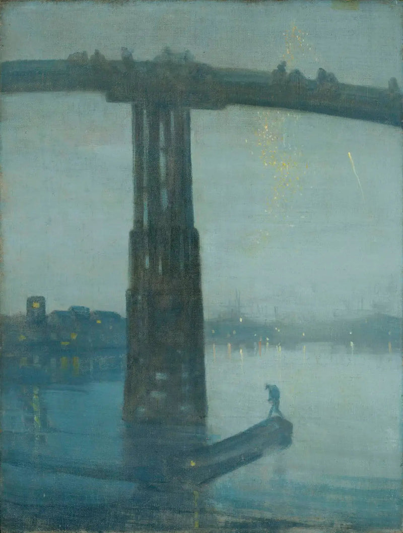 Noturno em azul e ouro - a Velha Ponte de Battersea - James Abbott McNeill Whistler