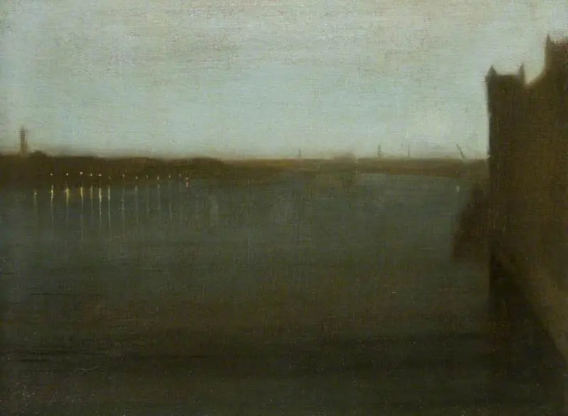 Noturno: Cinza e Ouro, Ponte de Westminster - James Abbott McNeill Whistler